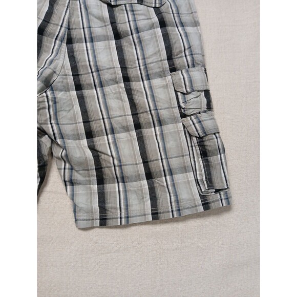 Lee Dungarees Cargo Short Men’s 40 Plaid Brown Blue Black Hiking Outdoor Shorts - Picture 13 of 13